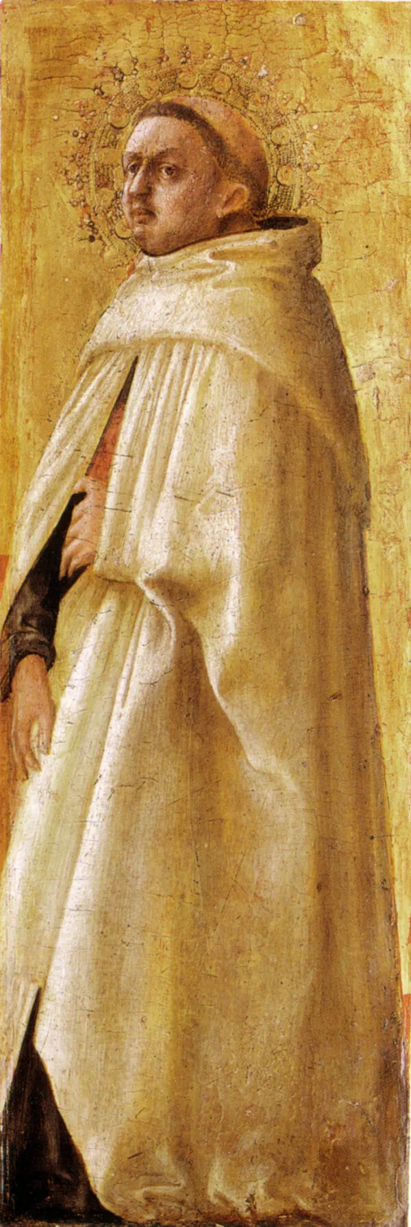A Beardless Carmelite Saint (1426) by Filippo Lippi — original painting reproduced as a hand-painted oil on canvas