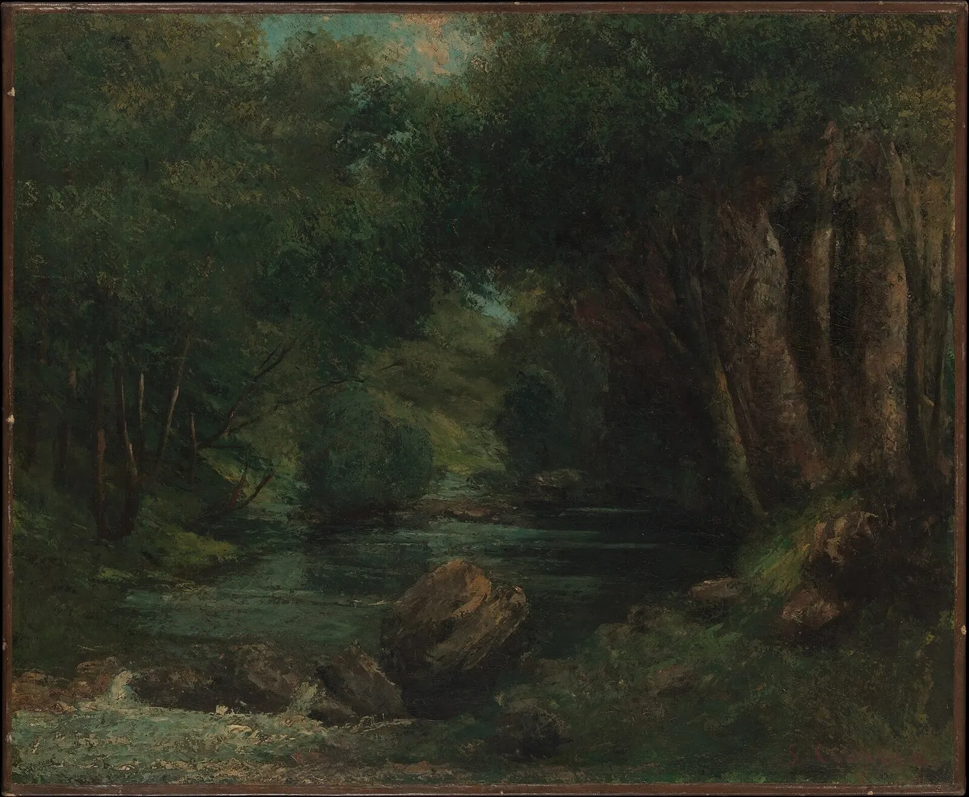 A Brook in the Forest — Gustave Courbet