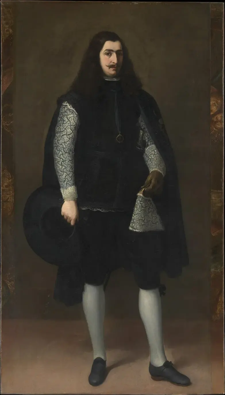 A Knight of Alcántara or Calatrava (1650) by Bartolomé Esteban Murillo — original painting reproduced as a hand-painted oil on canvas