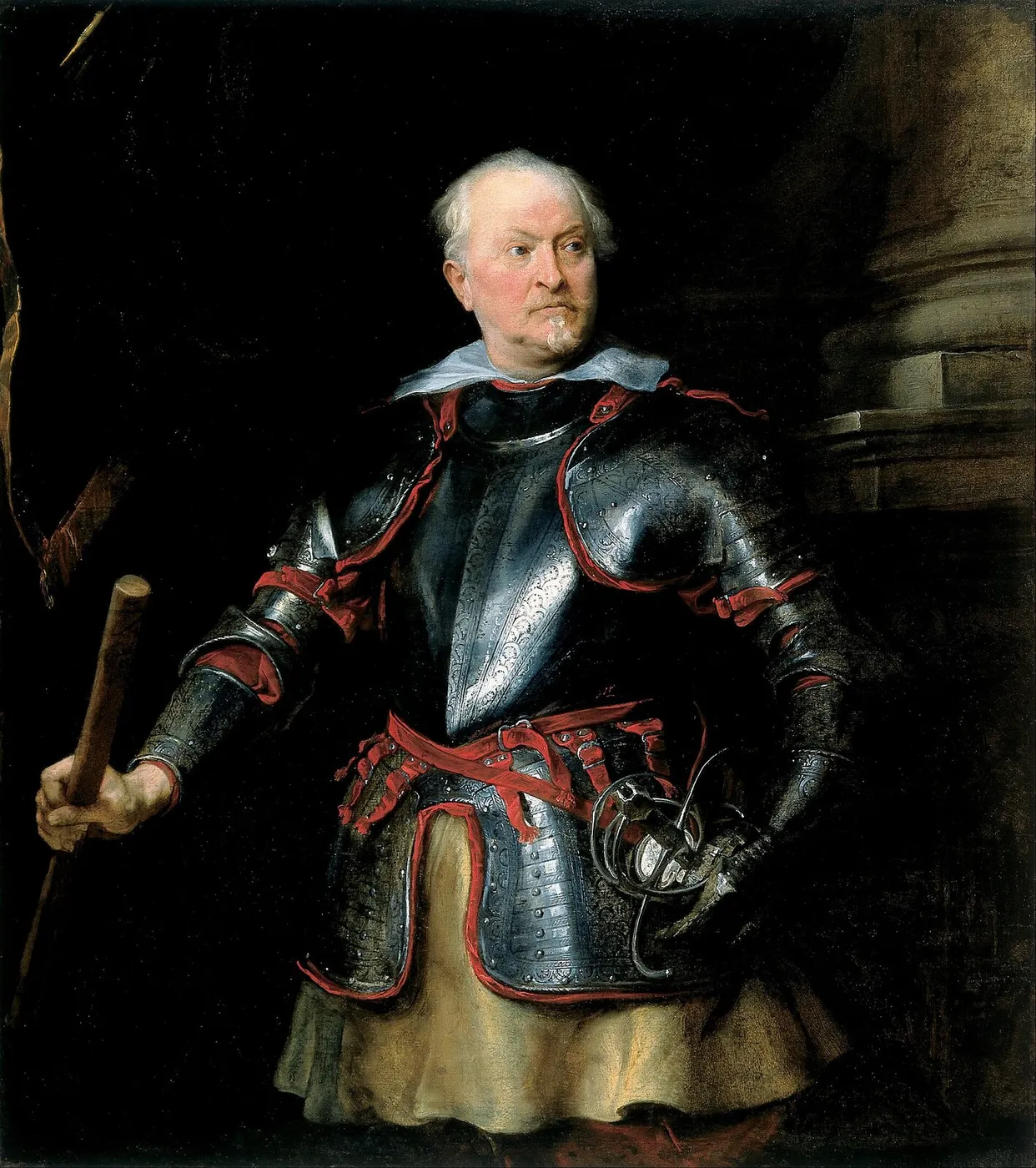 A Man in Armor (1625) by Anthony van Dyck — original painting reproduced as a hand-painted oil on canvas