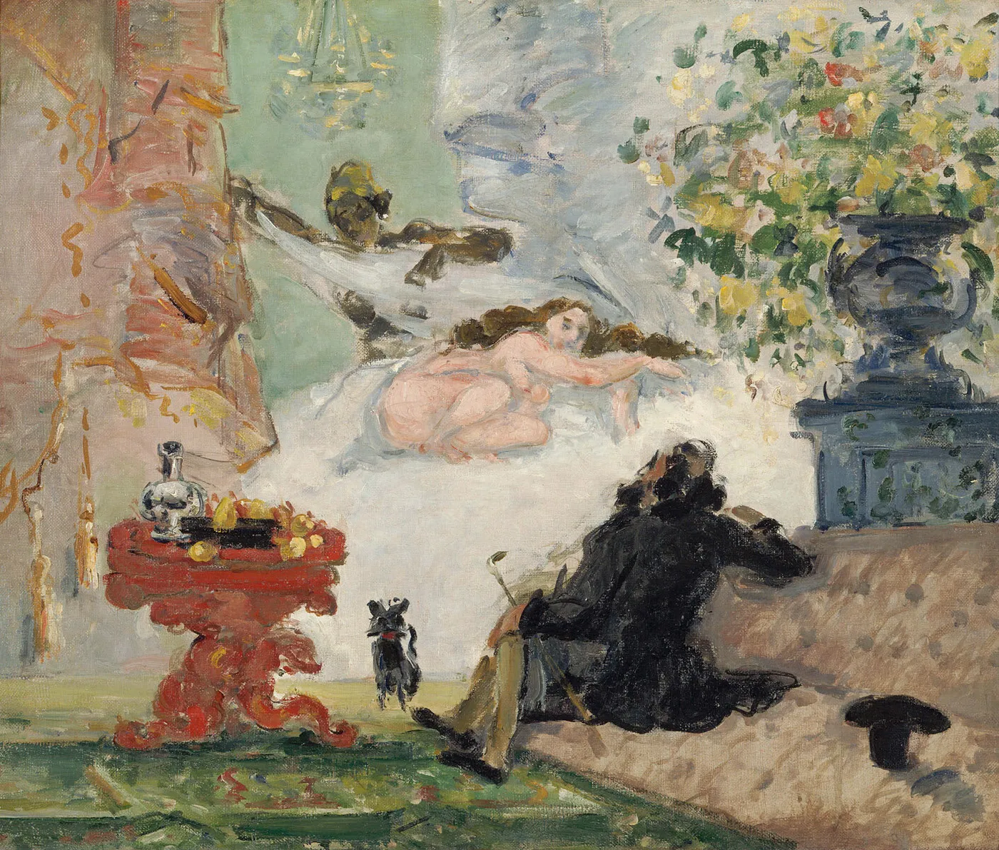 A Modern Olympia (1873) by Paul Cézanne — original painting reproduced as a hand-painted oil on canvas