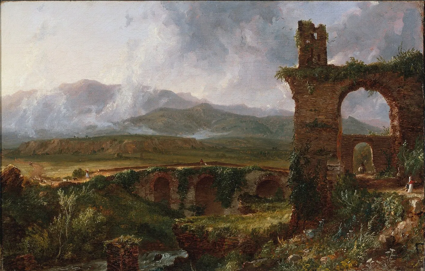 A View near Tivoli (Morning) — Thomas Cole