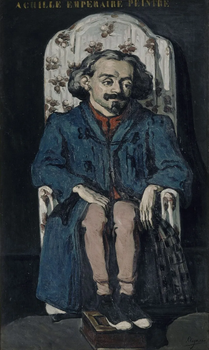 Achille Emperaire (1867) by Paul Cézanne — original painting reproduced as a hand-painted oil on canvas