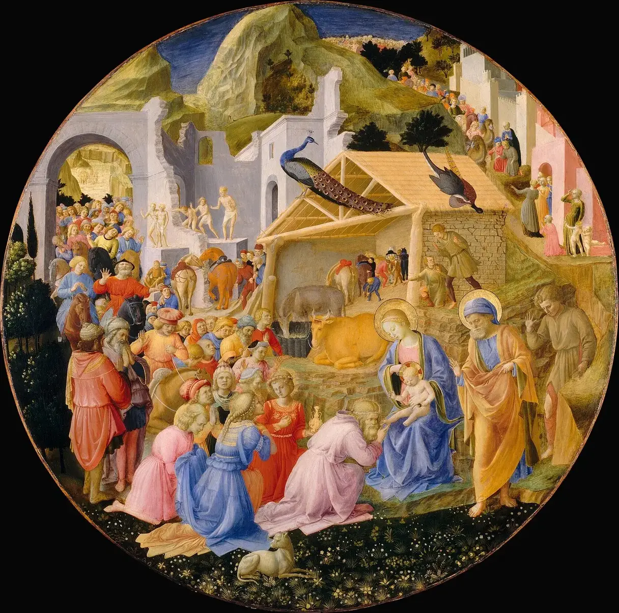 Adoration of the Magi (1430) by Filippo Lippi — original painting reproduced as a hand-painted oil on canvas