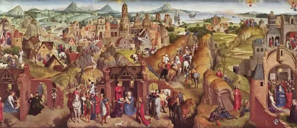 Advent and Triumph of Christ (1480) by Hans Memling — original painting reproduced as a hand-painted oil on canvas