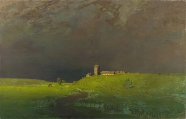After a rain (1879) by Arkhip Kuindzhi — original painting reproduced as a hand-painted oil on canvas