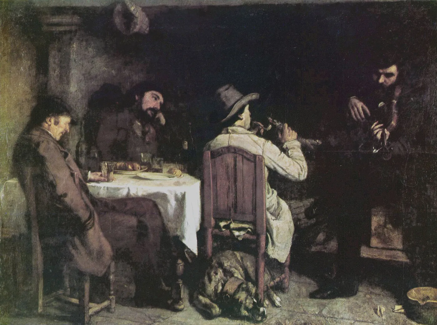 After Dinner at Ornans — Gustave Courbet