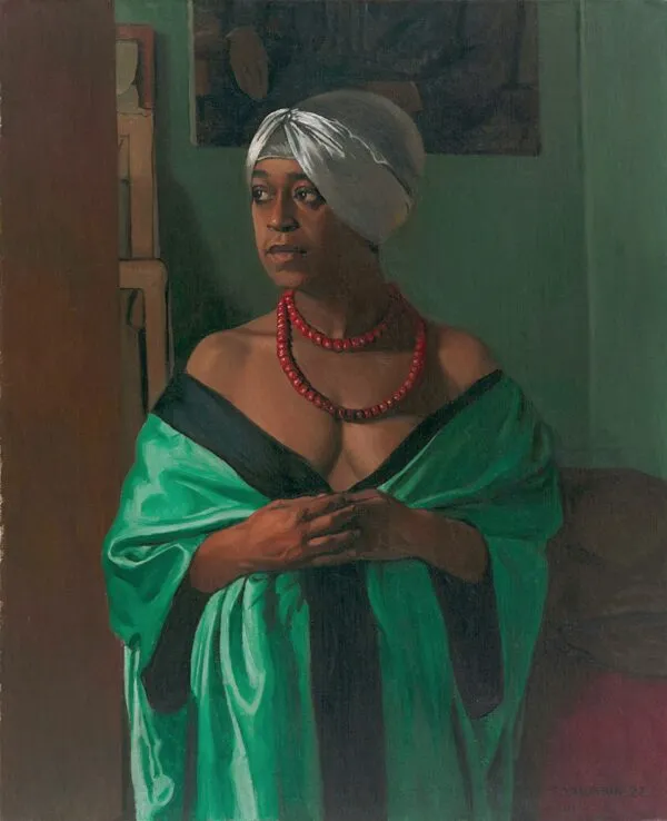 Aïcha Goblet (1922) by Félix Vallotton — original painting reproduced as a hand-painted oil on canvas