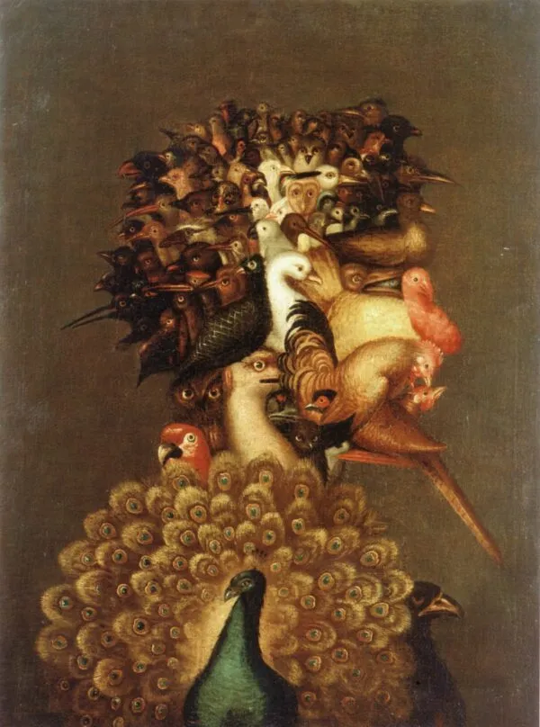 Air (1566) by Giuseppe Arcimboldo — original painting reproduced as a hand-painted oil on canvas