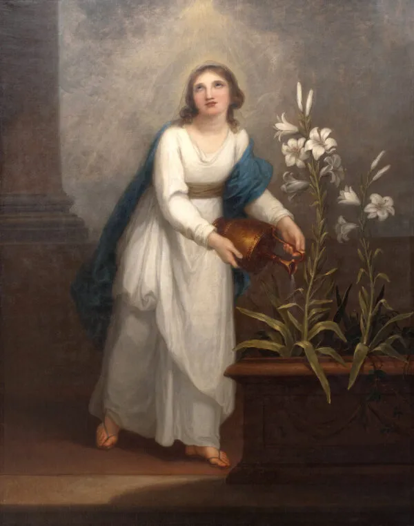 Allégorie chrétienne (1798) by Angelica Kauffmann — original painting reproduced as a hand-painted oil on canvas