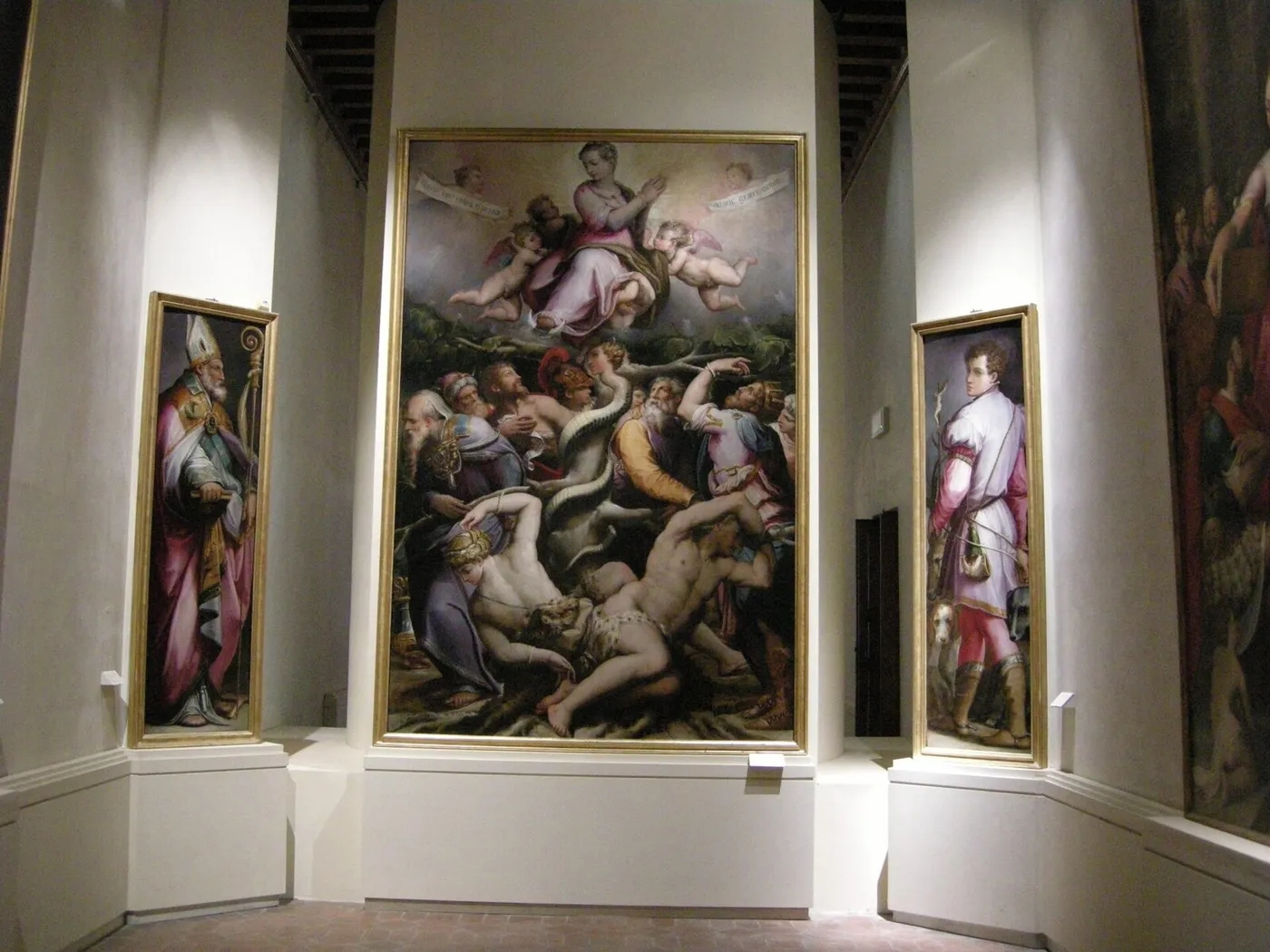 Allegory of Conception and two Saints (1543) by Giorgio Vasari — original painting reproduced as a hand-painted oil on canvas