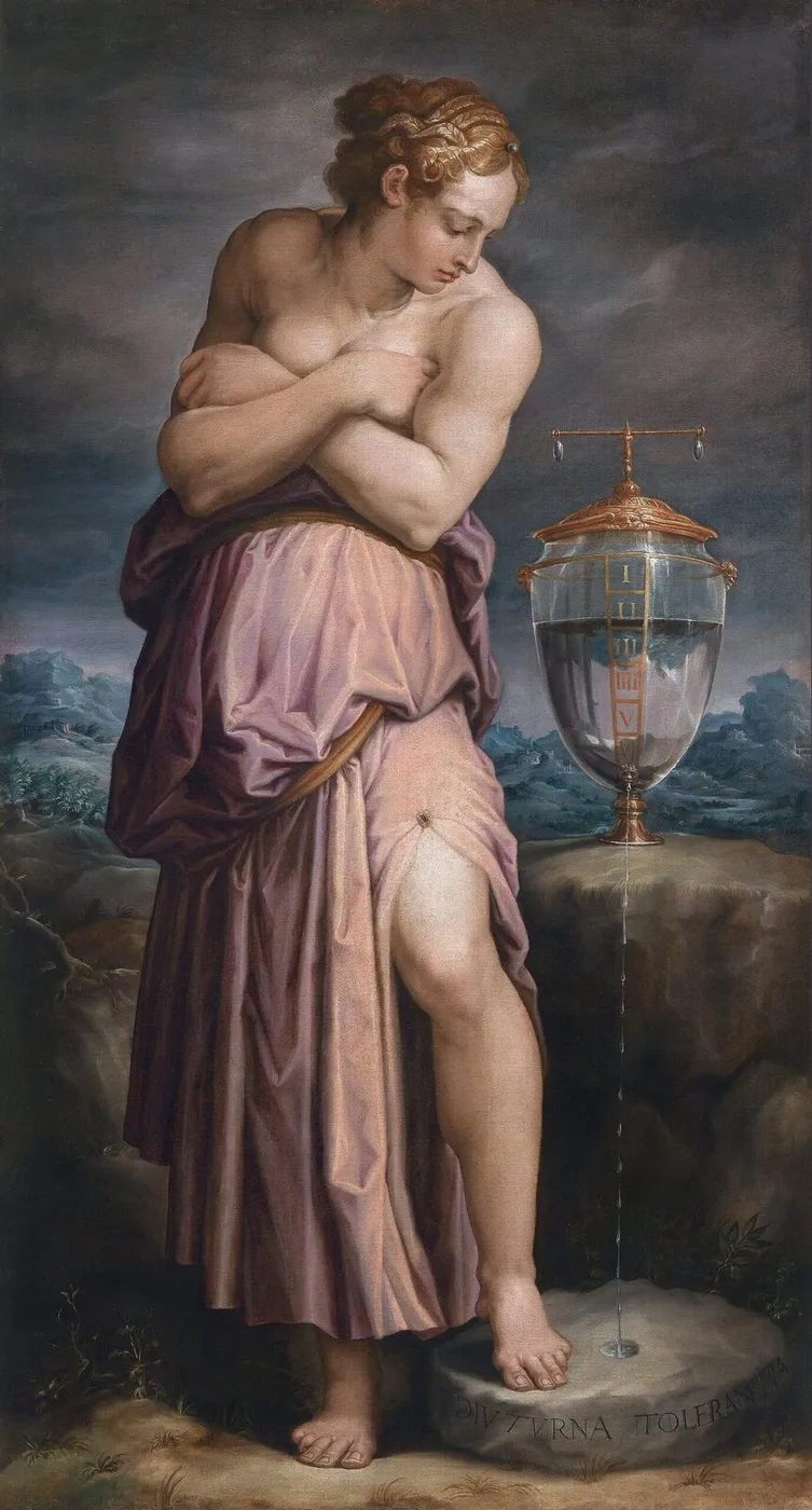 Allegory of Patience by Giorgio Vasari — original painting reproduced as a hand-painted oil on canvas