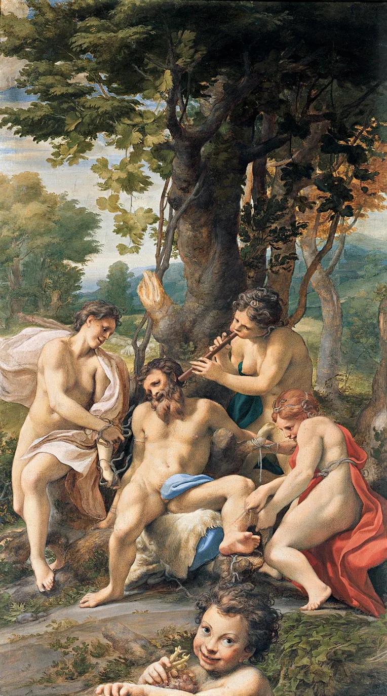 Allegory of Vices (1531) by Antonio da Correggio — original painting reproduced as a hand-painted oil on canvas