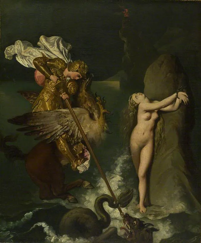 Angelica saved by Ruggiero — Jean-Auguste-Dominique Ingres