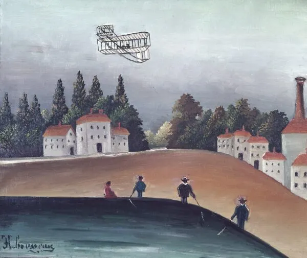 Anglers (1908) by Henri Rousseau — original painting reproduced as a hand-painted oil on canvas