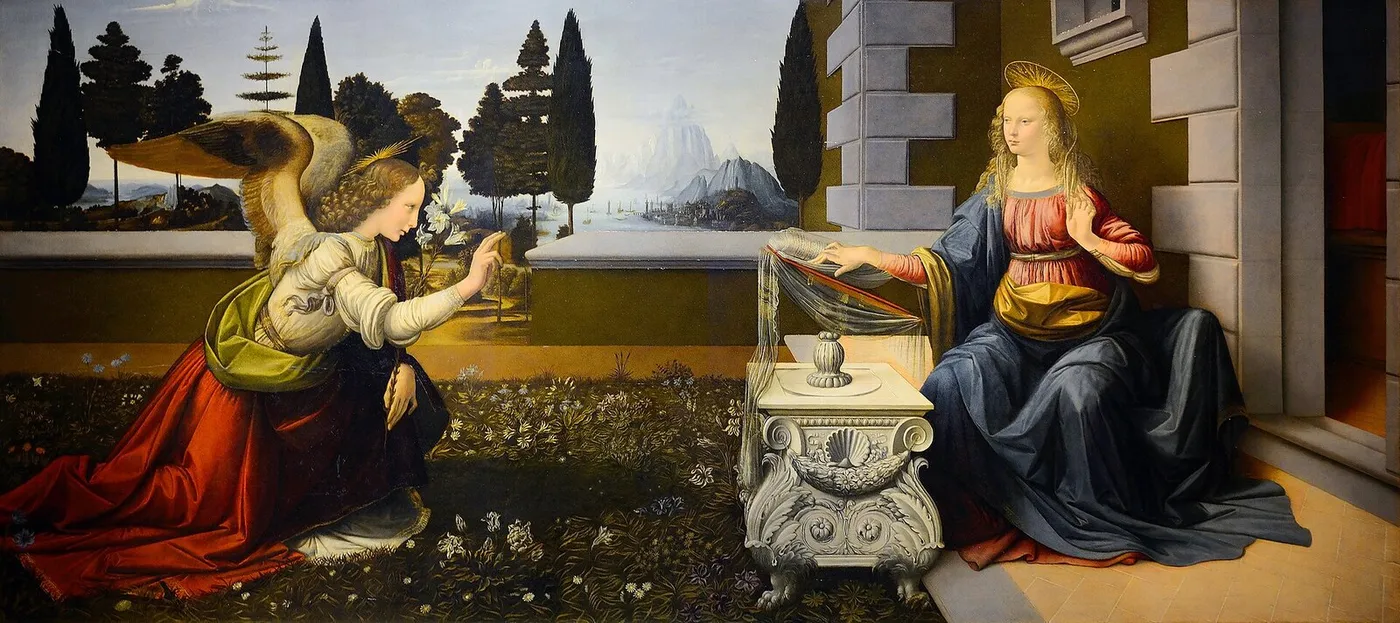 Annunciation — Leonardo da Vinci