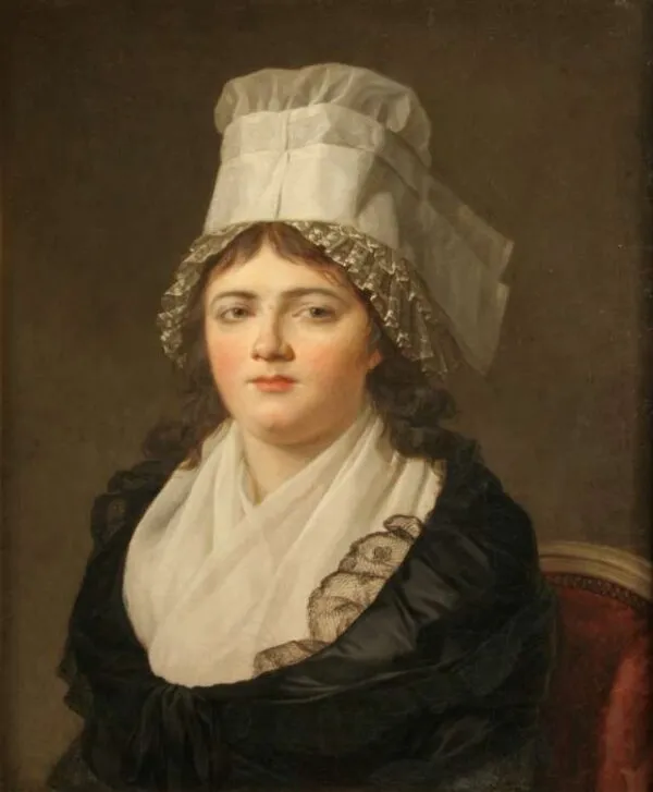 Antoinette Gabrielle Danton (1793) by Jacques-Louis David — original painting reproduced as a hand-painted oil on canvas