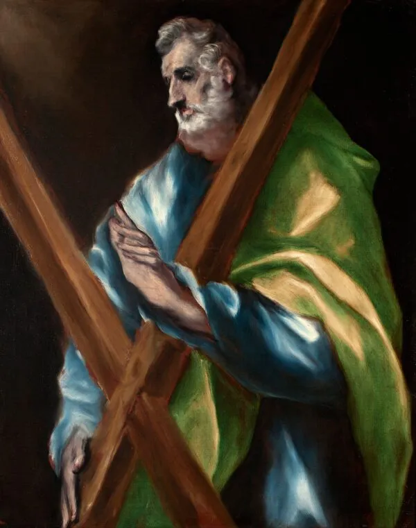 Apostle Saint Andrew (1610) by El Greco — original painting reproduced as a hand-painted oil on canvas