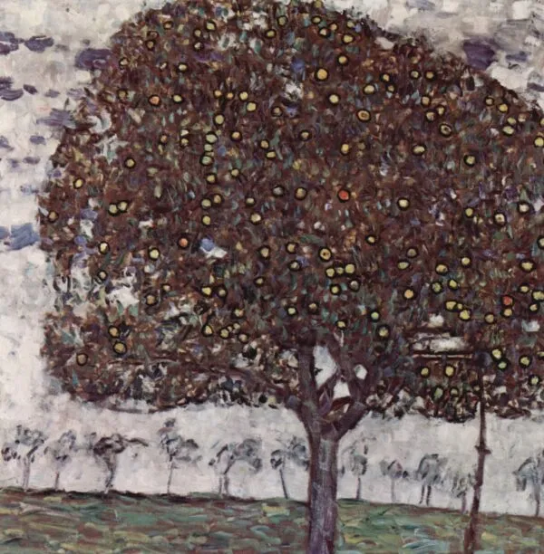 Apple Tree II (1916) by Gustav Klimt — original painting reproduced as a hand-painted oil on canvas
