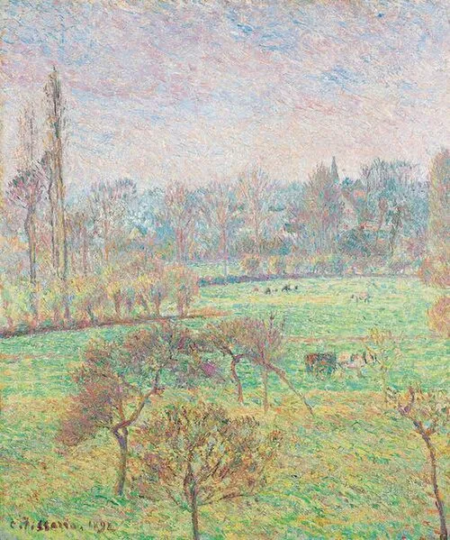 AppleTrees at Éragny, Autumn — Camille Pissarro