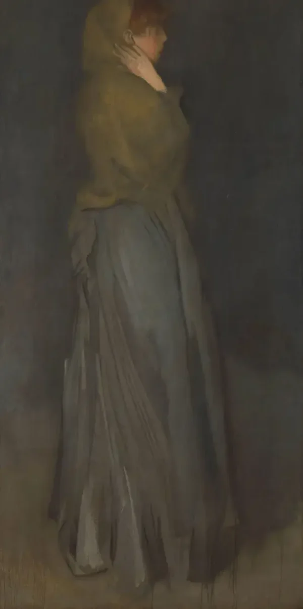 Arrangement in Yellow and Gray: Effie Deans (1876) by James McNeill Whistler — original painting reproduced as a hand-painted oil on canvas