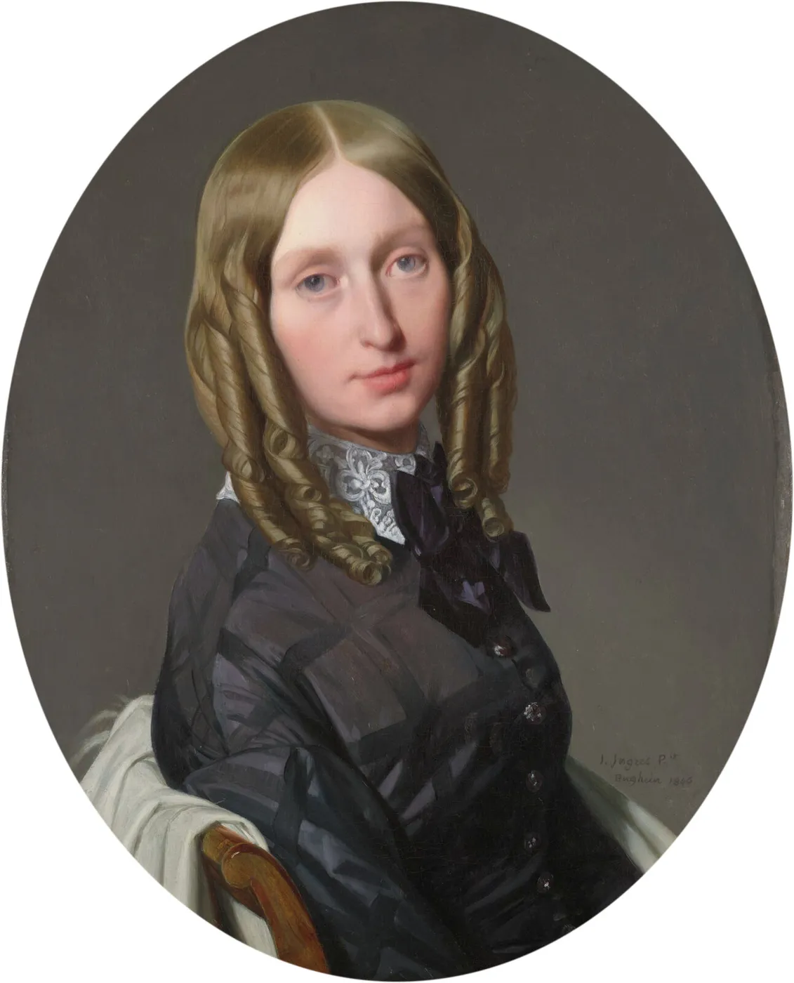 Augustine-Modeste-Hortense Reiset (1846) by Jean-Auguste-Dominique Ingres — original painting reproduced as a hand-painted oil on canvas
