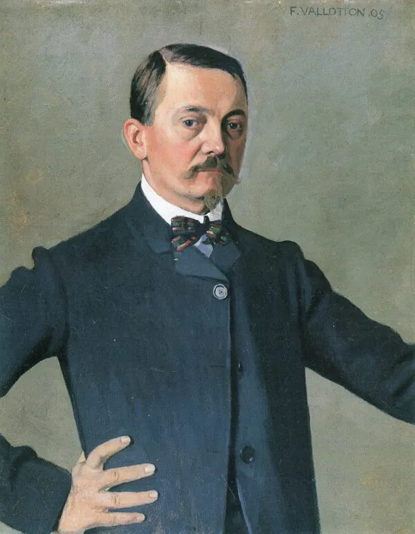 Autoportrait (1905) by Félix Vallotton — original painting reproduced as a hand-painted oil on canvas
