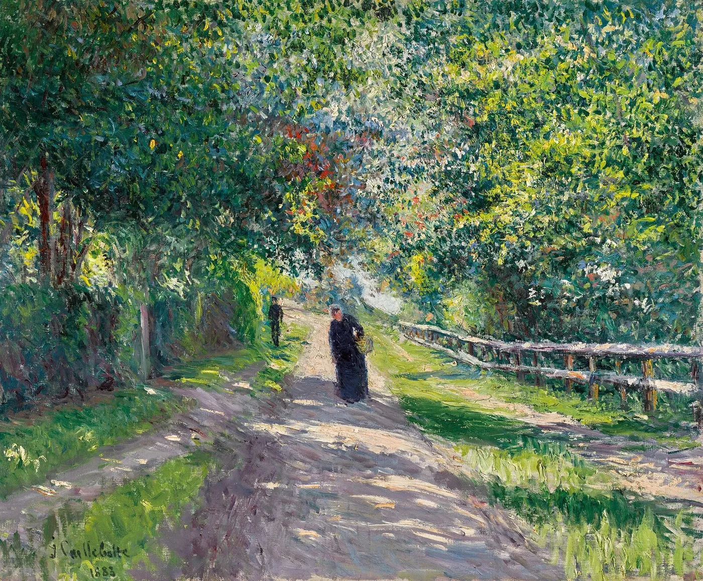 Avenue of the Villa des Fleurs in Trouville — Gustave Caillebotte