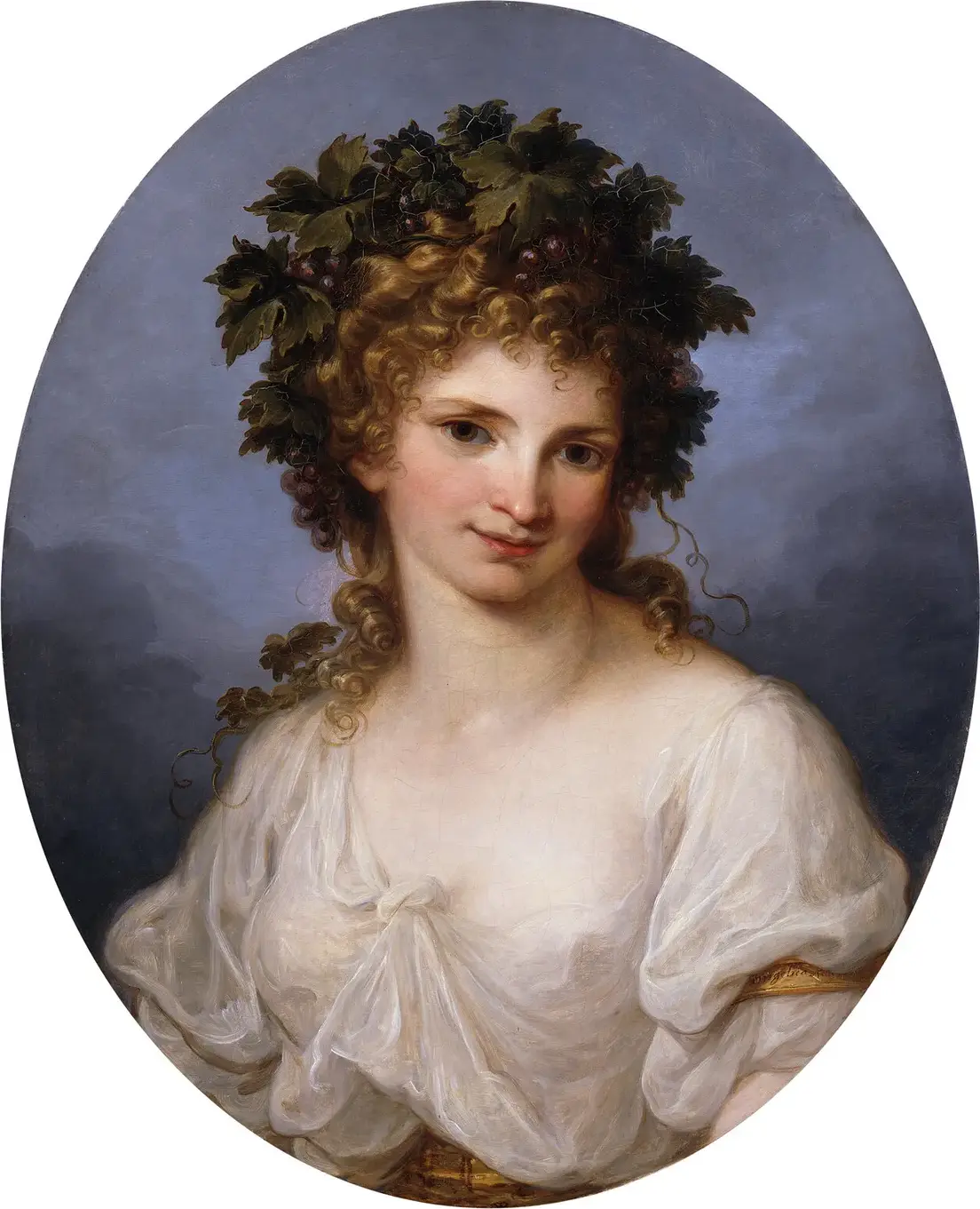 Bacchante (1772) by Angelica Kauffmann — original painting reproduced as a hand-painted oil on canvas