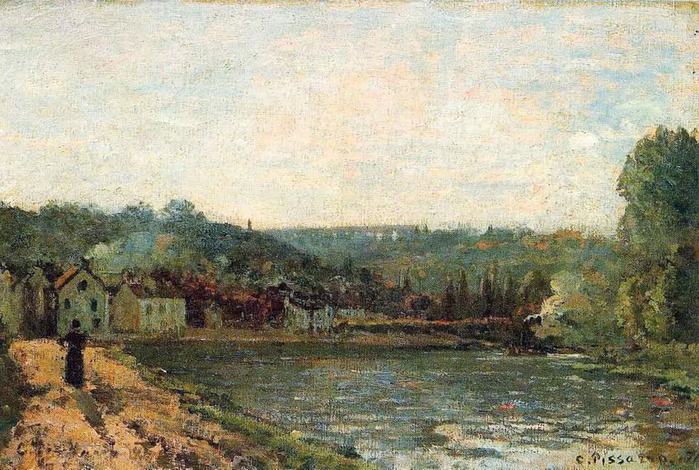 Banks of the Seine at Bougival — Camille Pissarro