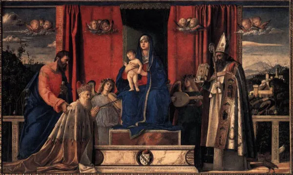 Barbarigo Altarpiece (1488) by Giovanni Bellini — original painting reproduced as a hand-painted oil on canvas