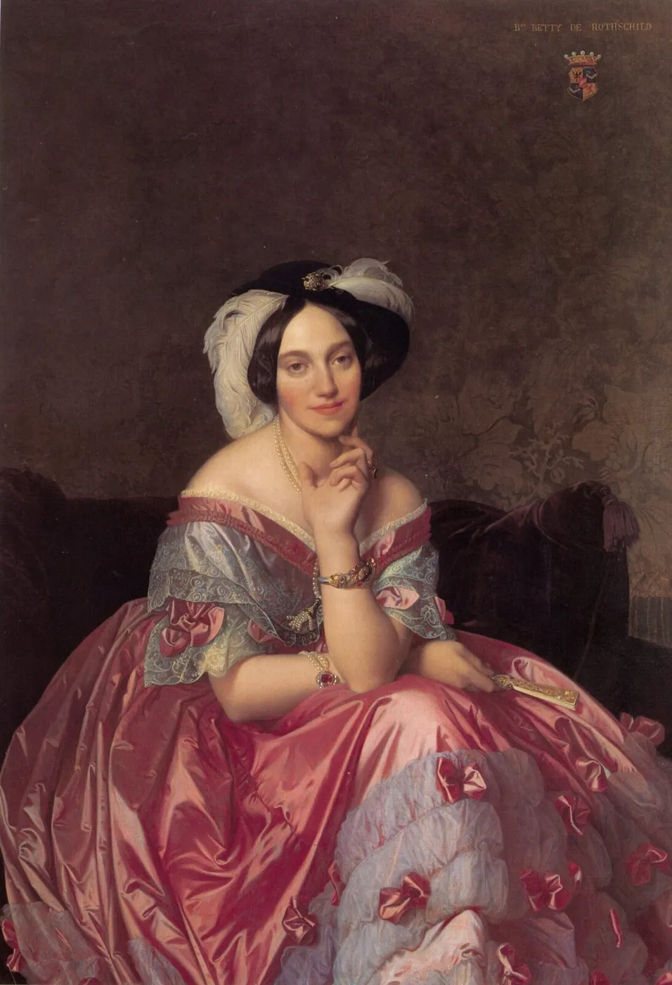 Baronne de Rothschild (1848) by Jean-Auguste-Dominique Ingres — original painting reproduced as a hand-painted oil on canvas