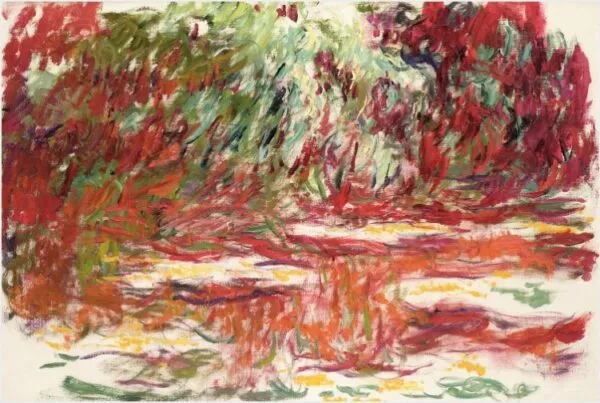 Bassin aux nymphéas (1918) by Claude Monet — original painting reproduced as a hand-painted oil on canvas