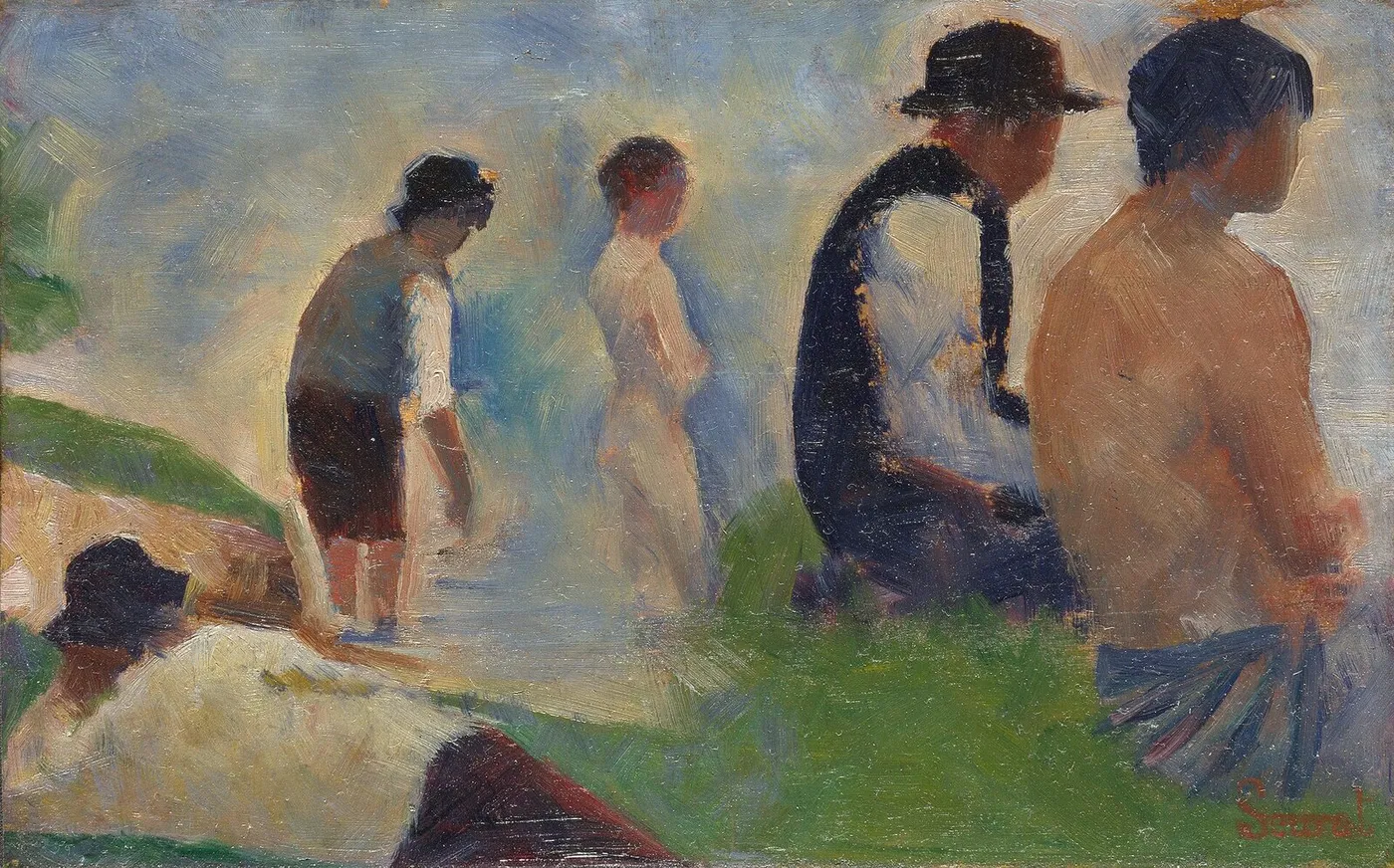 Bathers at Asnières (Study II) — Georges Seurat