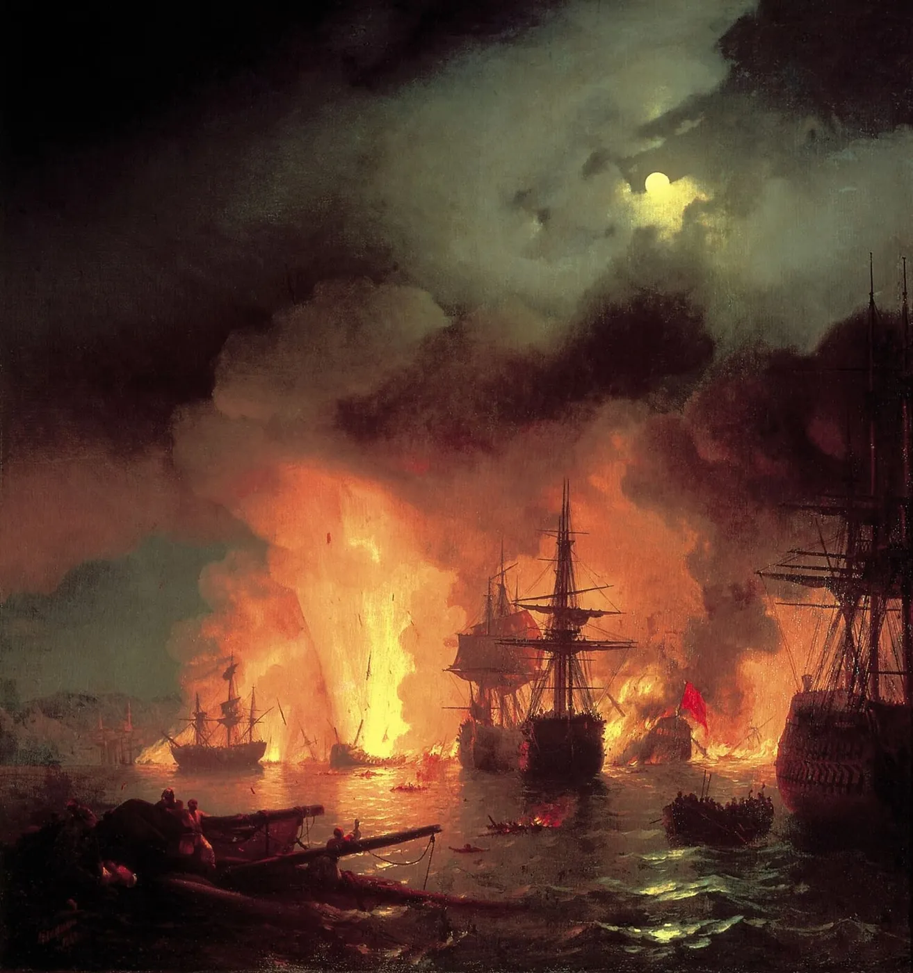 Battle of Chesma — Ivan Aivazovsky