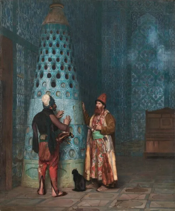 Before the audience (1881) by Jean-Léon Gérôme — original painting reproduced as a hand-painted oil on canvas