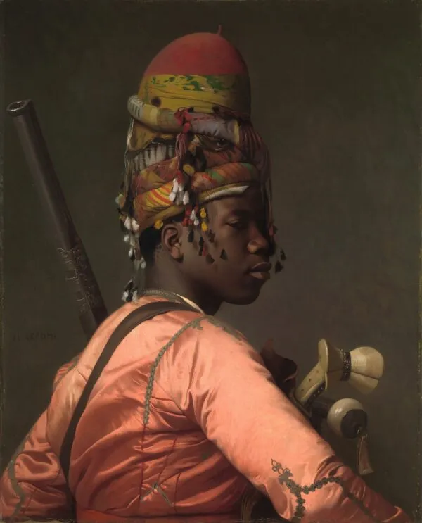 Black Bashi-Bazouk (1869) by Jean-Léon Gérôme — original painting reproduced as a hand-painted oil on canvas