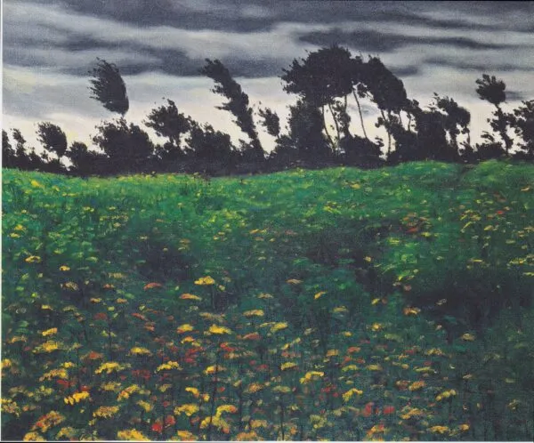 Blooming Field (1912) by Félix Vallotton — original painting reproduced as a hand-painted oil on canvas