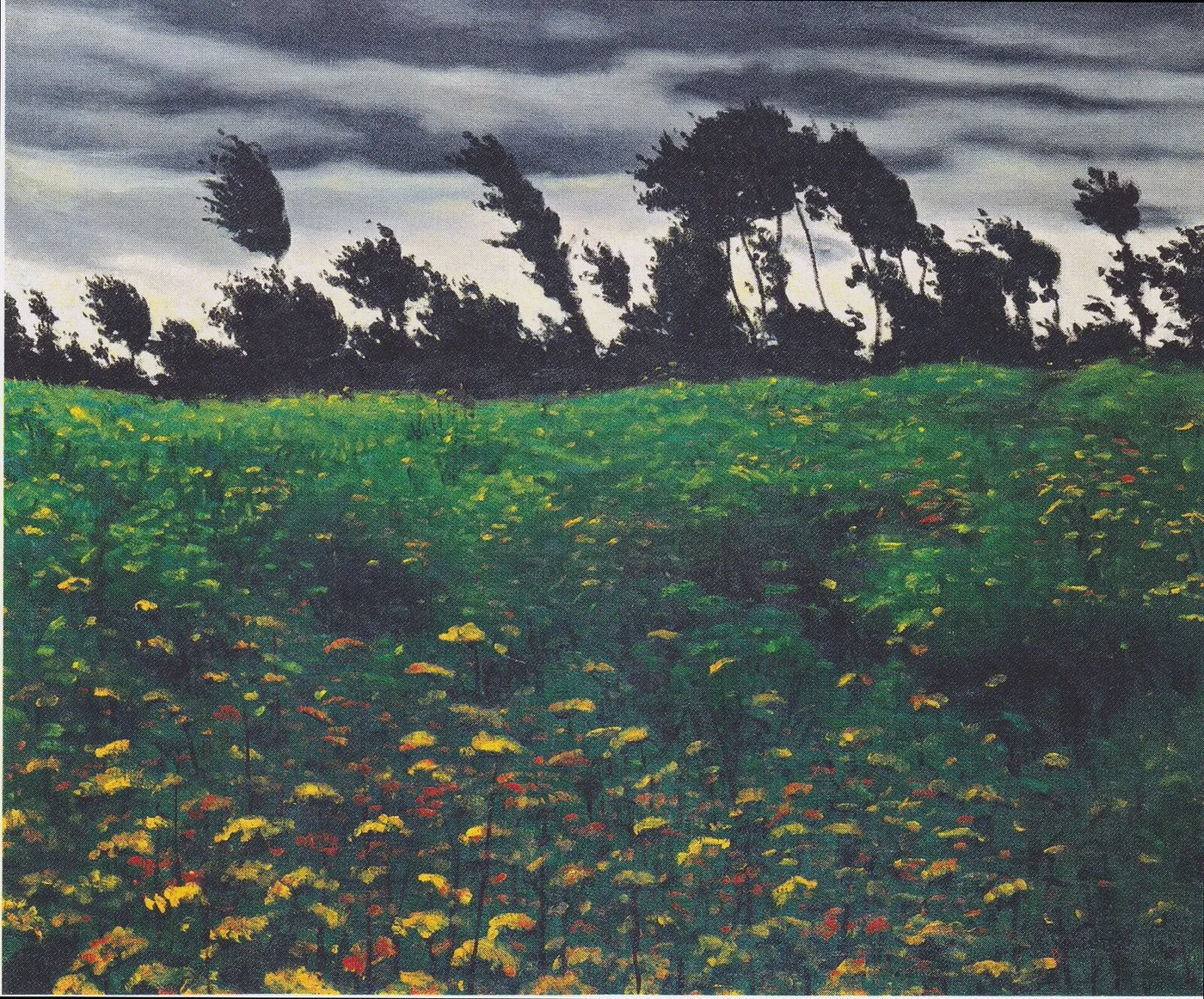 Blooming Field (1912) by Félix Vallotton — original painting reproduced as a hand-painted oil on canvas