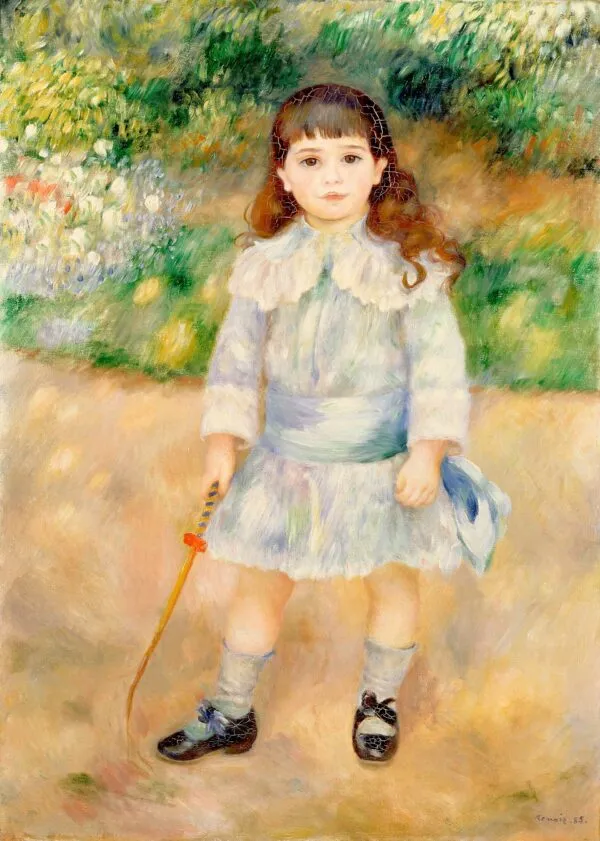 Boy with a Whip (1885) by Pierre-Auguste Renoir — original painting reproduced as a hand-painted oil on canvas