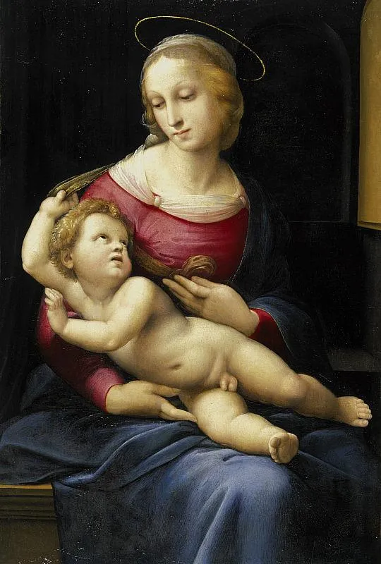 Bridgewater Madonna (1507) by Raphael — original painting reproduced as a hand-painted oil on canvas