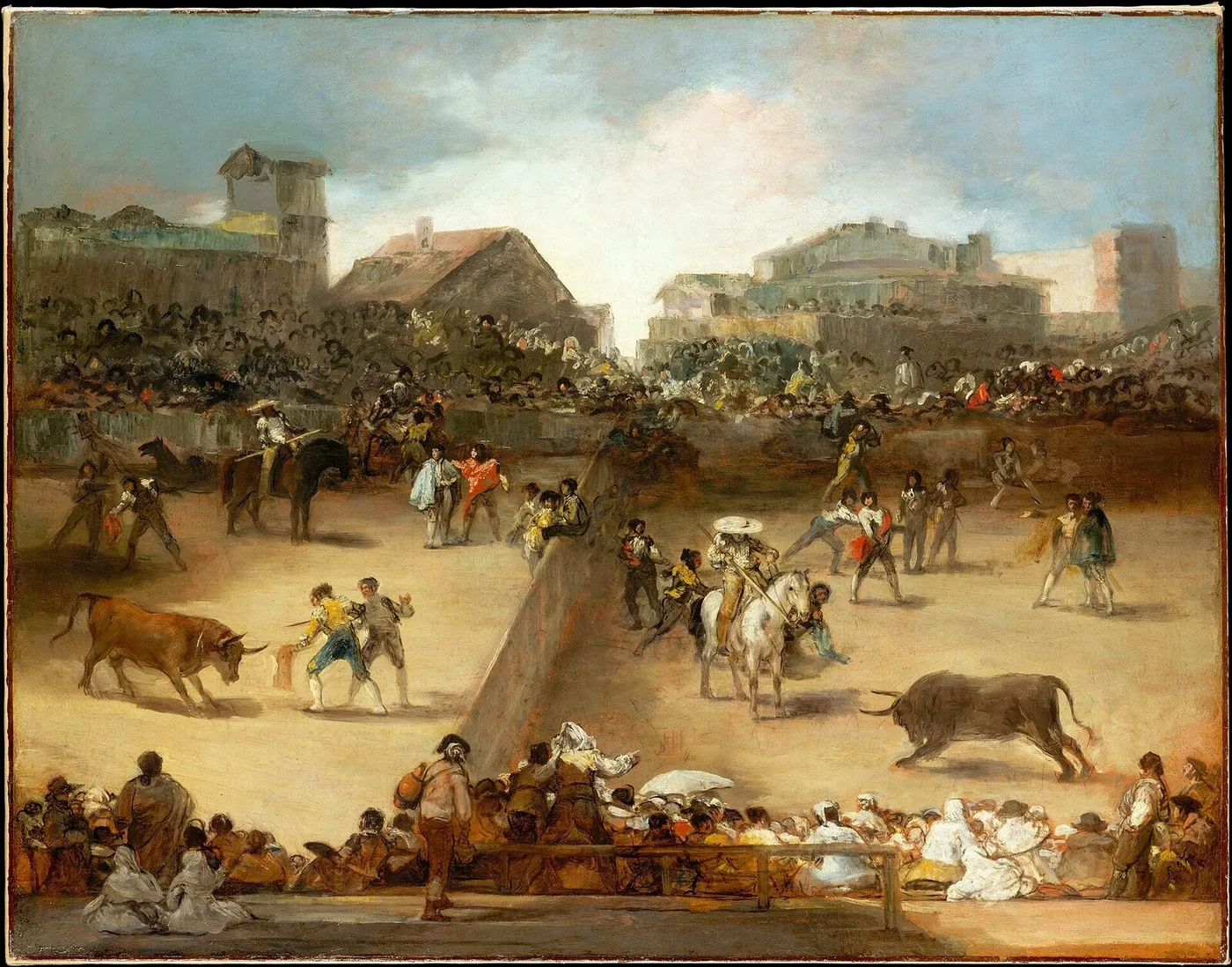 Bullfight in a Divided Ring — Francisco Goya