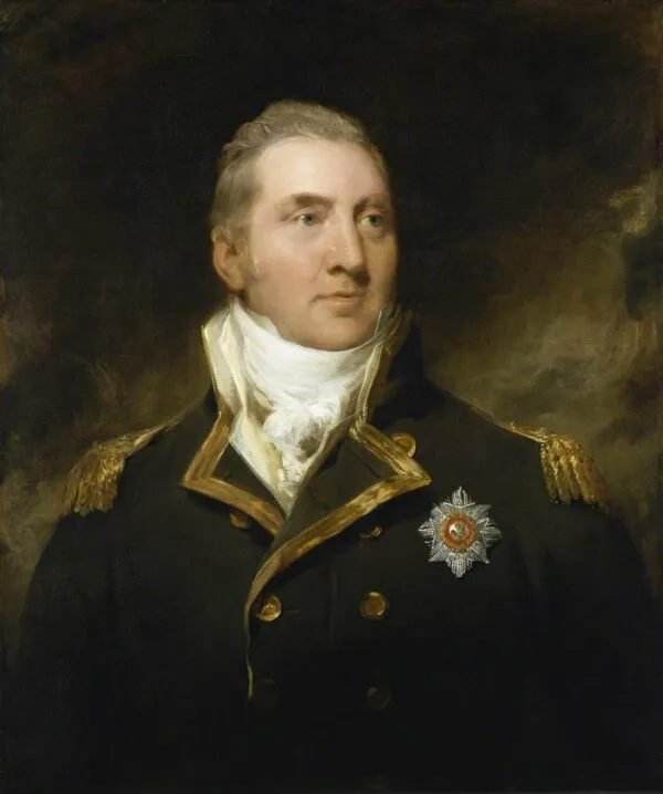 Captain Sir Edward Pellew, later 1st Viscount Exmouth (1797) by Thomas Lawrence — original painting reproduced as a hand-painted oil on canvas