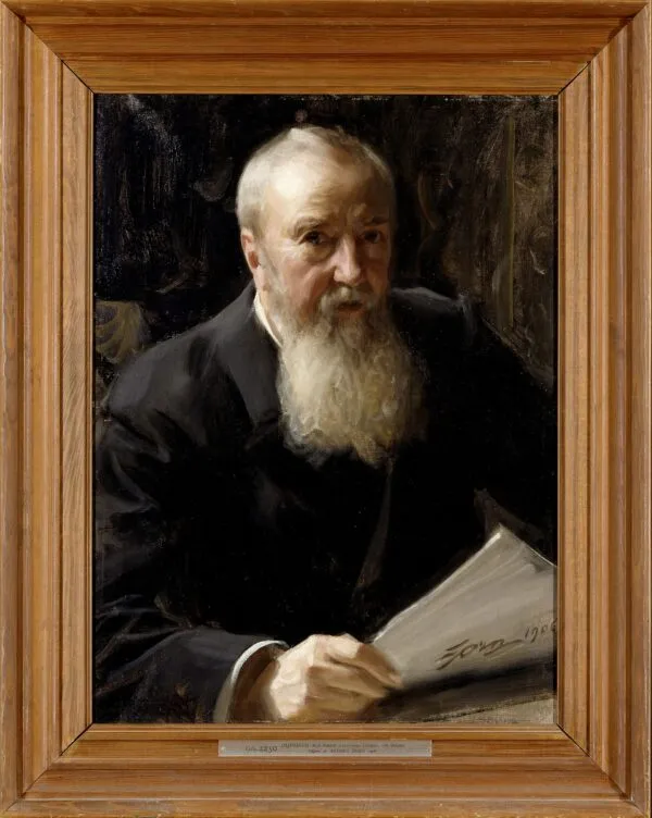 Carl Fredrik Liljevalch, 1837-1909 (1906) by Anders Zorn — original painting reproduced as a hand-painted oil on canvas