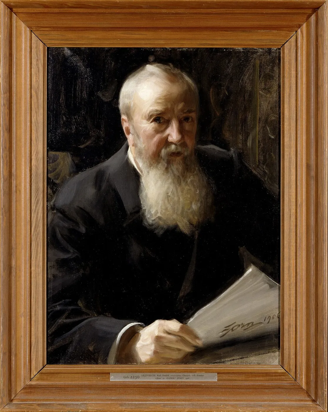 Carl Fredrik Liljevalch, 1837-1909 — Anders Zorn