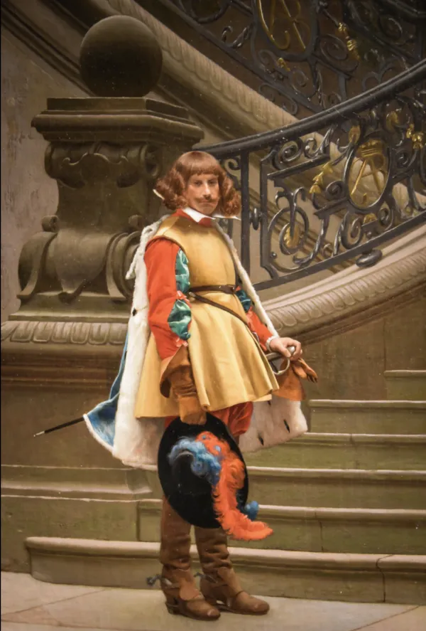 Cavalier Louis XIII (1873) by Jean-Léon Gérôme — original painting reproduced as a hand-painted oil on canvas