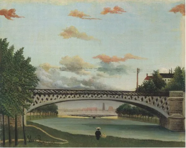 Charenton-le-Pont (1905) by Henri Rousseau — original painting reproduced as a hand-painted oil on canvas