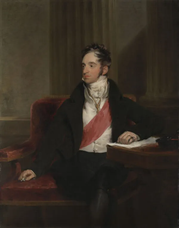 Charles Robert, Count Nesselrode (1770-1862) (1818) by Thomas Lawrence — original painting reproduced as a hand-painted oil on canvas