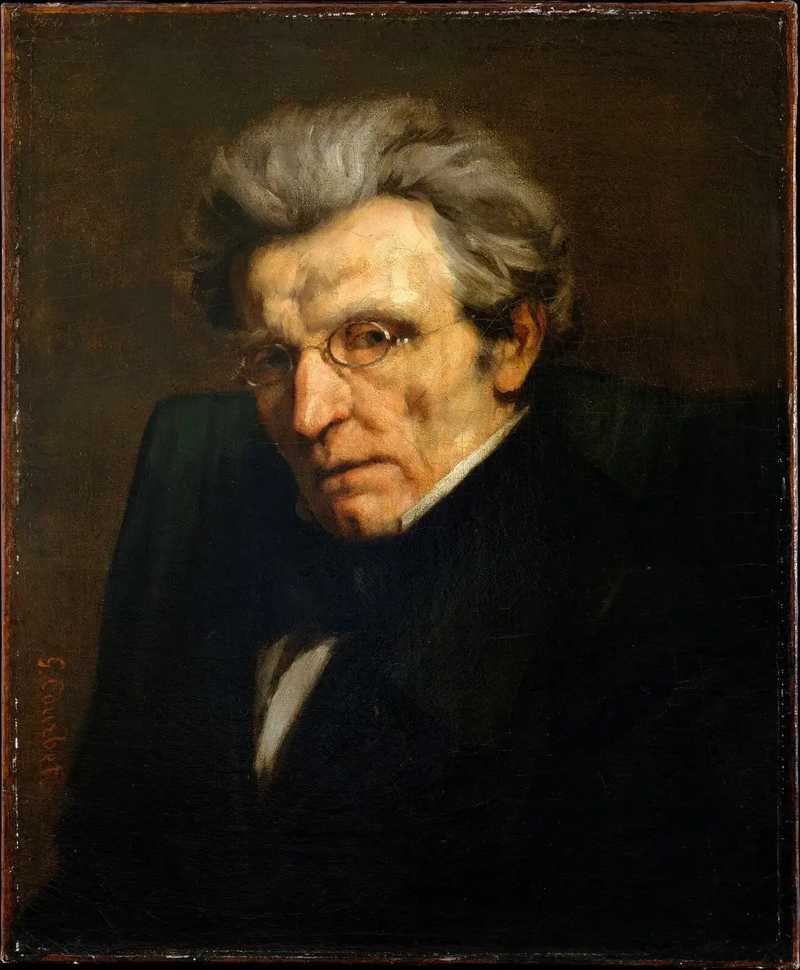 Charles Suisse (1861) by Gustave Courbet — original painting reproduced as a hand-painted oil on canvas