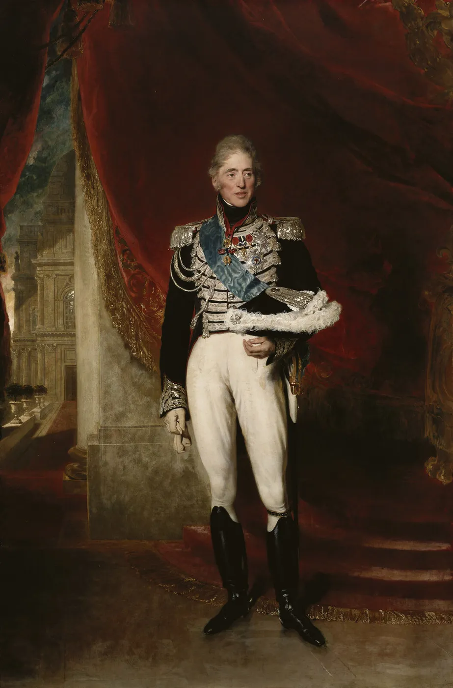 Charles X (1757-1836), King of France (1825) by Thomas Lawrence — original painting reproduced as a hand-painted oil on canvas